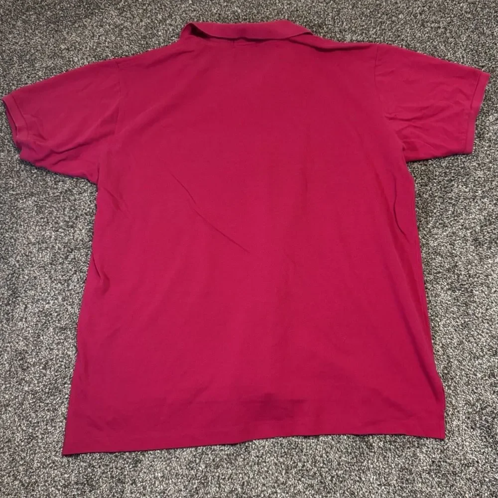 J.CREW Oarsman Polo Shirt Men‎ XL Pink/Red Short Sleeve Preppy Casual